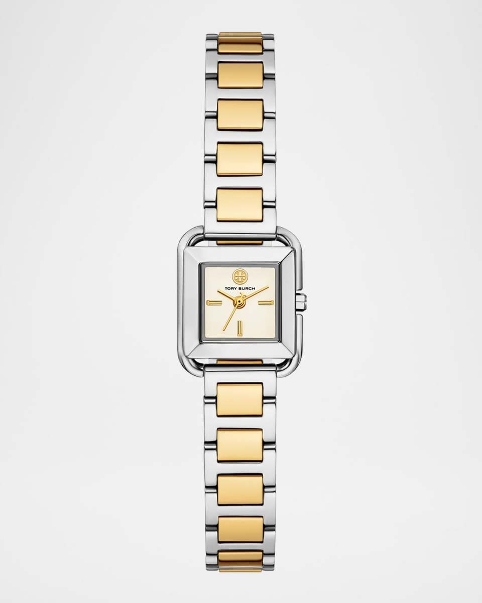 Mini Kira Square Two-Tone Stainless Steel Watch